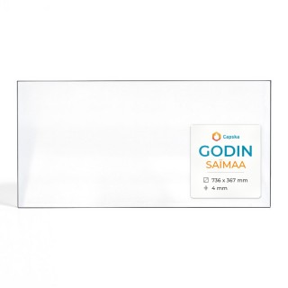 Vitre Godin SAÏMAA - Verre Rectangle pour poêle à bois