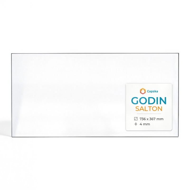 Vitre Godin SALTON - Verre Rectangle pour poêle à bois