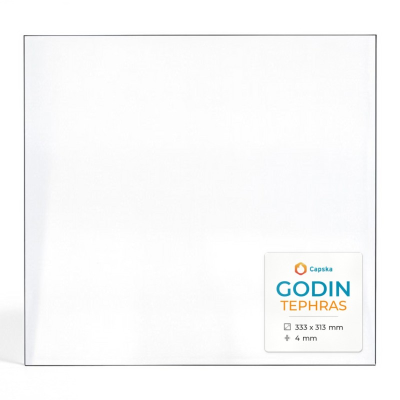 Vitre Godin TEPHRAS - Verre Rectangle pour poêle à bois
