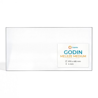 Godin MELEZE MEDIUM Glas für Kaminofen - Rechteck Kaminglas