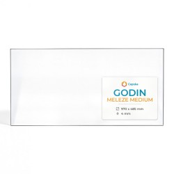 Godin MELEZE MEDIUM Glass - Rectangular glass panel for wood burning stove