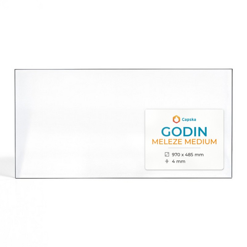Vitre Godin MELEZE MEDIUM - Verre Rectangle pour poêle à bois