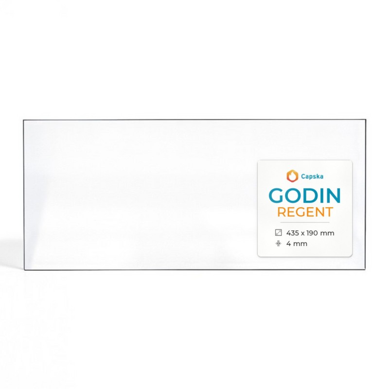 Vitre Godin REGENT - Verre Rectangle pour poêle à bois