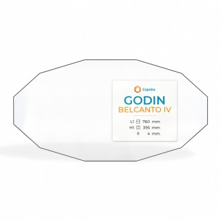 Vitre Godin BELCANTO IV - Verre Dodécagone pour poêle à bois