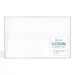Vitre Godin CIMOTOE - Verre Rectangle pour poêle à bois