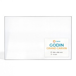 Vitre Godin GRAND CARVIN - Verre Rectangle pour poêle à bois