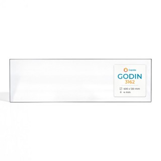Vitre Godin 3162 - Verre Rectangle Latéral pour insert