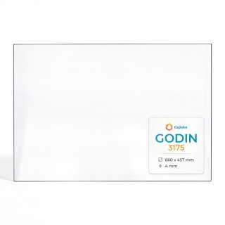 Vitre Godin 3175 - Verre Rectangle pour insert