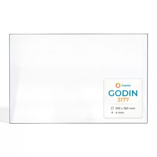 Vitre Godin 3177 - Verre Rectangle pour insert