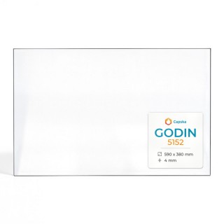 Godin 5152 Glass - Rectangular Fireplace Panel