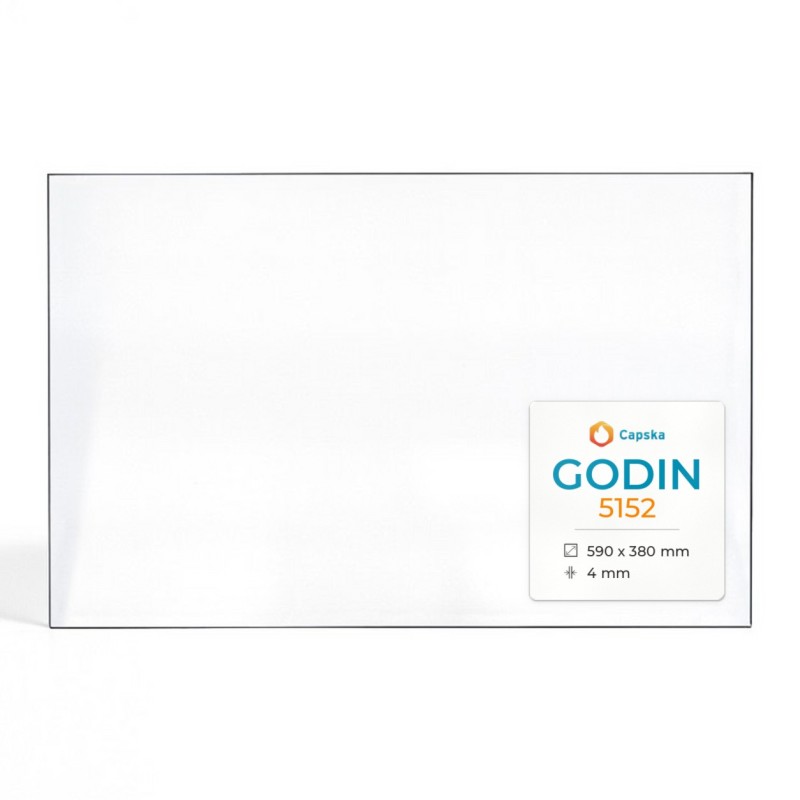 Vitre Godin 5152 - Verre Rectangle pour insert