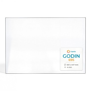 Vitre Godin 695 - Verre Rectangle pour insert