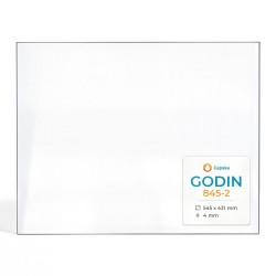 Vitre Godin 845-2 - Verre Rectangle pour insert