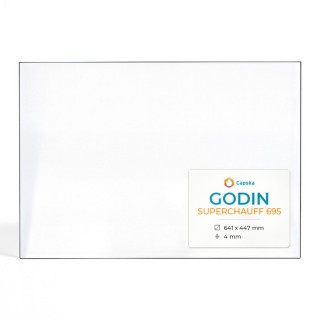 Vetro Godin SUPERCHAUFF 695 - Rettangolare per caminetto
