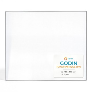 Godin PANORAMIQUE 840 Glass - Rectangular Fireplace Panel