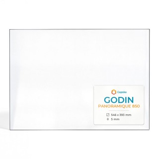Vitre Godin PANORAMIQUE 850 - Verre Rectangle pour insert