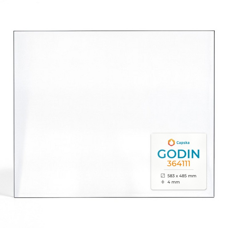 Godin 364111 Glass - Rectangular Fireplace Insert Panel