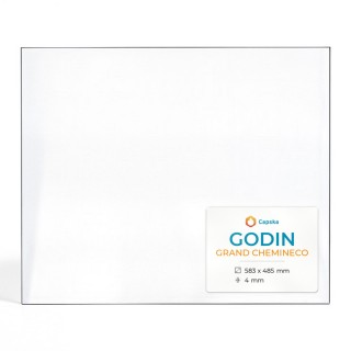 Godin GRAND CHEMINECO Glass - Rectangular Fireplace Insert Panel