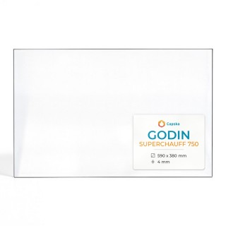 Godin SUPERCHAUFF 750 Glas - Kaminglas für Kaminofen