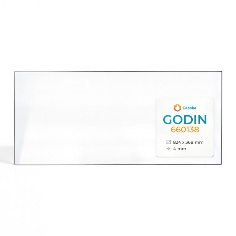 Vitre Godin 660138 - Verre Rectangle pour insert