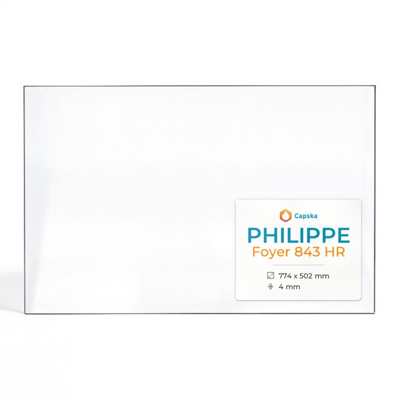 Philippe Foyer 843 HR Glass - Fireplace Insert Panel