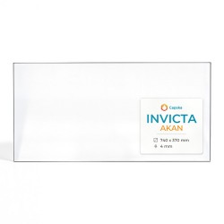 Vitre Invicta AKAN - Verre Rectangle pour poêle à bois