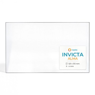 Invicta ALMA Glass - Rectangular Panel for Wood Burning Stove