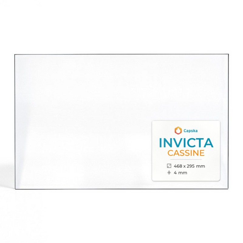 Vitre Invicta CASSINE - Verre Rectangle pour poêle à bois