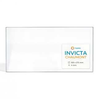 Invicta CHAUMONT Glass - Rectangular Panel for Wood Burning Stove
