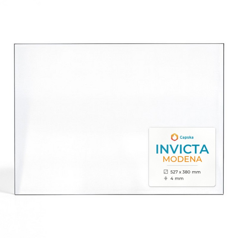 Vitre Invicta MODENA - Verre Rectangle pour poêle à bois