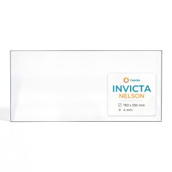 Invicta NELSON Glass - Rectangular glass panel for wood burning stove