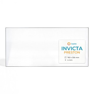 Vitre Invicta PRESTON - Verre Rectangle pour poêle à bois