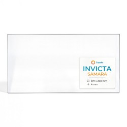 Invicta SAMARA Glass - Rectangular glass panel for wood burning stove
