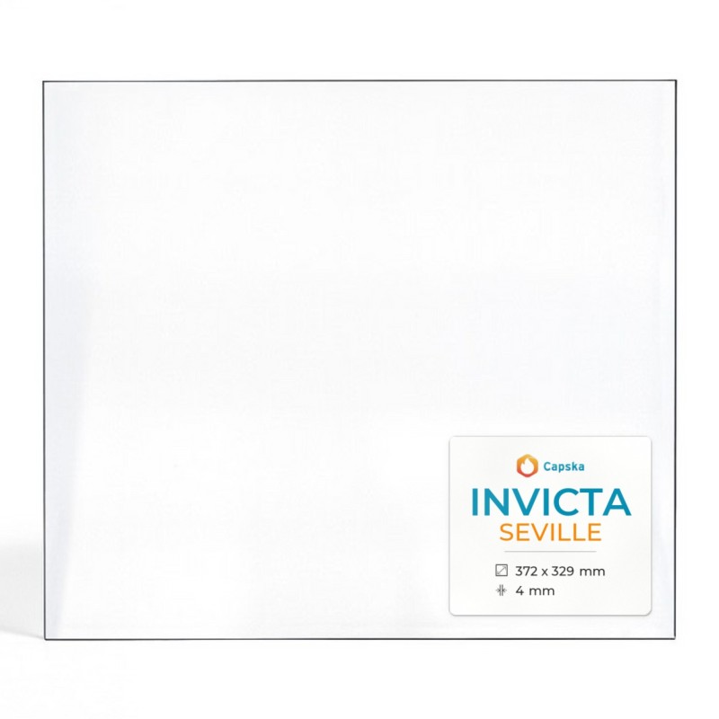 Invicta SEVILLE Glas - Rechteck Kaminglas für Kaminofen