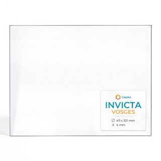 Vitre Invicta VOSGES - Verre Rectangle pour poêle à bois