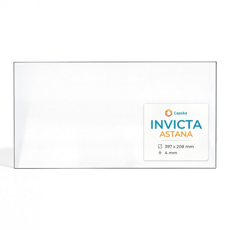 Vitre Invicta ASTANA - Verre Rectangle pour poêle à bois