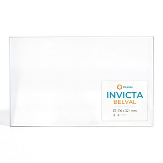 Vitre Invicta BELVAL - Verre Rectangle pour poêle à bois