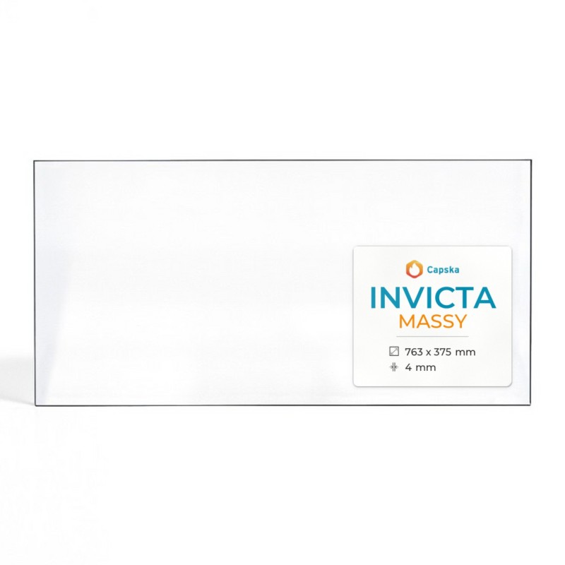 Vitre Invicta MASSY - Verre Rectangle pour poêle à bois