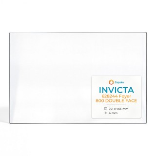 Invicta 628244 FOYER 800 DOUBLE FACE Glas - Rechteck Kaminglas