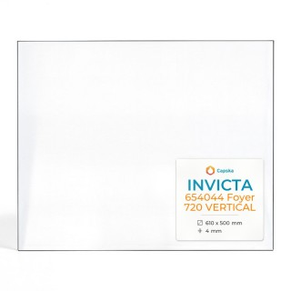 Vitre Invicta 654044 FOYER 720 VERTICAL - Verre Rectangle pour insert