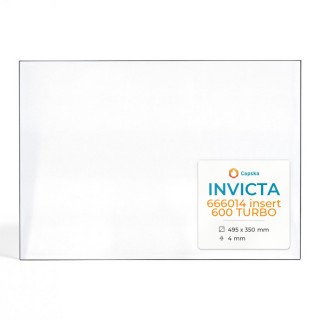 Invicta 666014 INSERT 600 TURBO Glass - Rectangular Fireplace Insert Panel