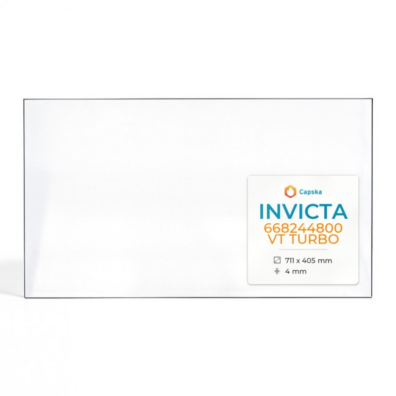 Vitre Invicta 668244800 VT TURBO - Verre Rectangle pour insert