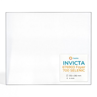 Vitre Invicta 676903 FOYER 700 SELENIC - Verre Rectangle Latéral pour insert