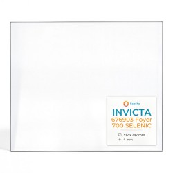 Invicta 676903 FOYER 700 SELENIC Glas - Rechteck Seitlich Kaminglas für Kaminofen