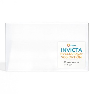 Vitre Invicta 677445 FOYER 700 OPTION - Verre Rectangle pour insert