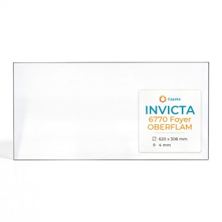 Invicta 6770 FOYER OBERFLAM Glass - Rectangular Fireplace Insert Panel