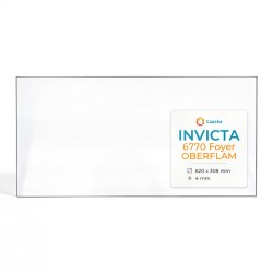 Vitre Invicta 6770 FOYER OBERFLAM - Verre Rectangle pour insert