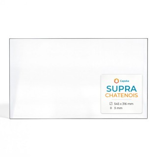 Vetro Supra CHATENOIS per stufa a legna - Rettangolo 545x316mm