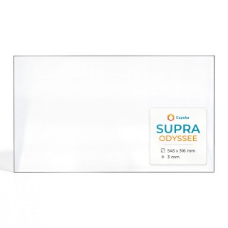 Supra ODYSSEE Glas - Rechteck Kaminglas für Kaminofen