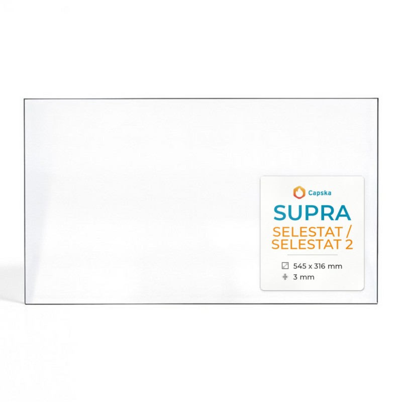 Vitre Supra SELESTAT / SELESTAT 2 - Verre Rectangle pour poêle à bois